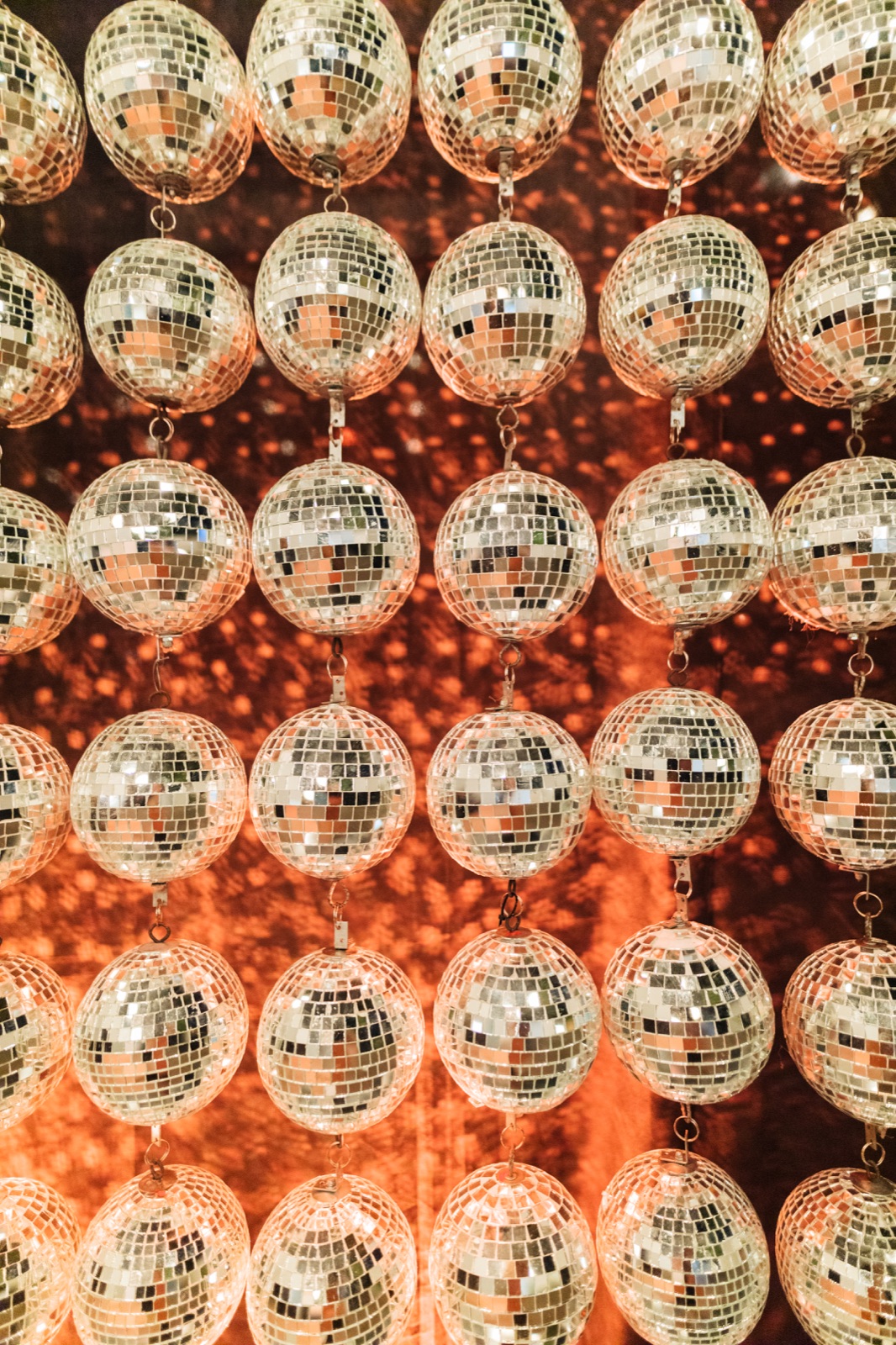 Cortina de bolas disco